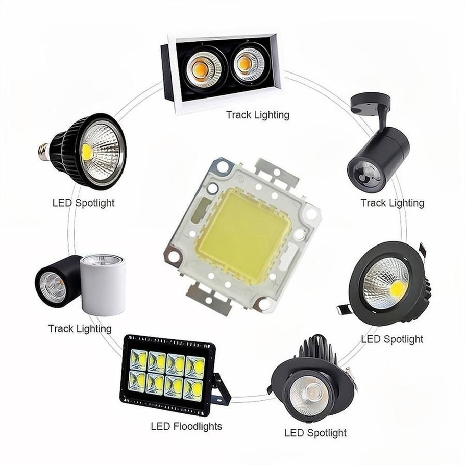 3pcs 10W 20W 30W 50W 100W LED Kralen Licht DC12V-36V Matrix COB geïntegreerde LED Lamp Chip SMD Voor DIY Schijnwerper Spotlight Lamp