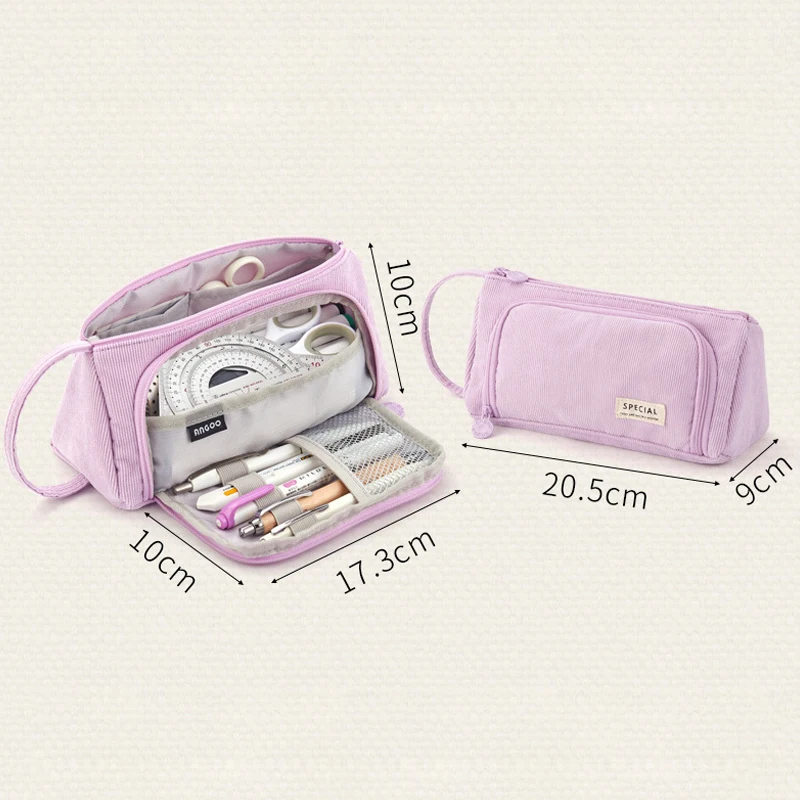 Cốp Vali Dễ Thương Đựng Macaron Màu Pencilcase Bút Chì Túi Trang Điểm Bút Túi Bảo Quản Đồ Dùng Học Tập Cho Bé Gái Văn Phòng Phẩm