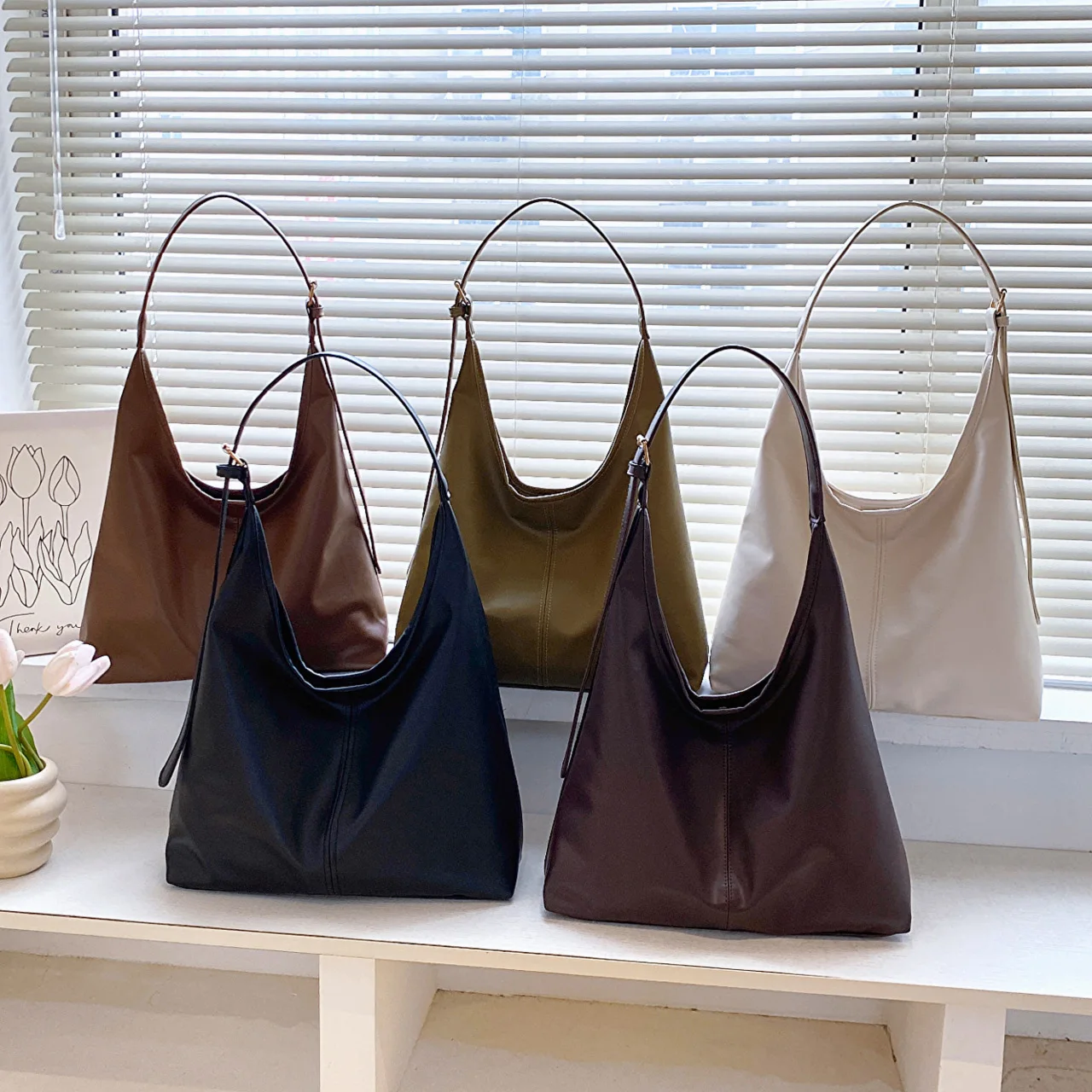 Nowa torba typu tote, list przewozowy, torba na ramię, damska torba, retro, prosta, duża torba, torba typu tote.