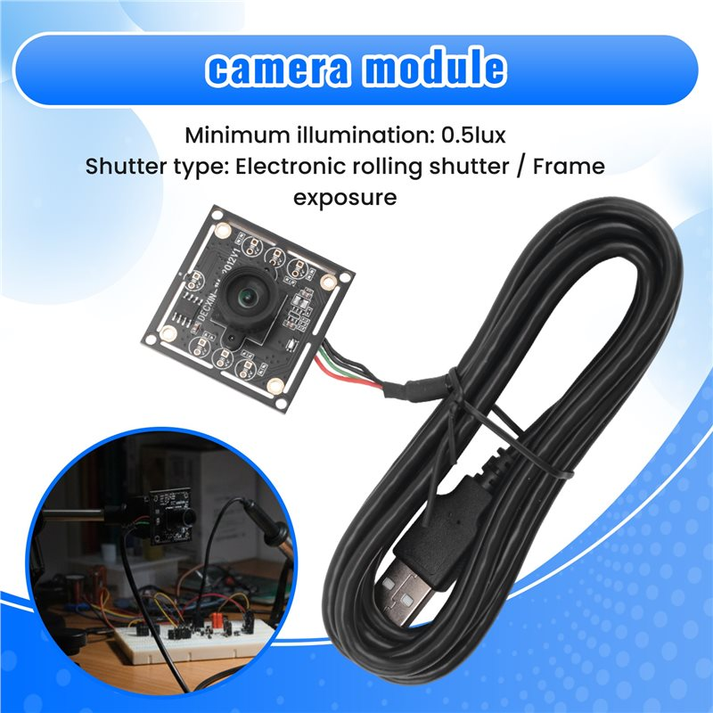 ЛУЧШИЙ 100-градусный модуль камеры с кабелем длиной 2 метра/3 метра для WinXP/7/8/10 1MP OV9732 1280x720 USB Free Driver Ручная фокусировка