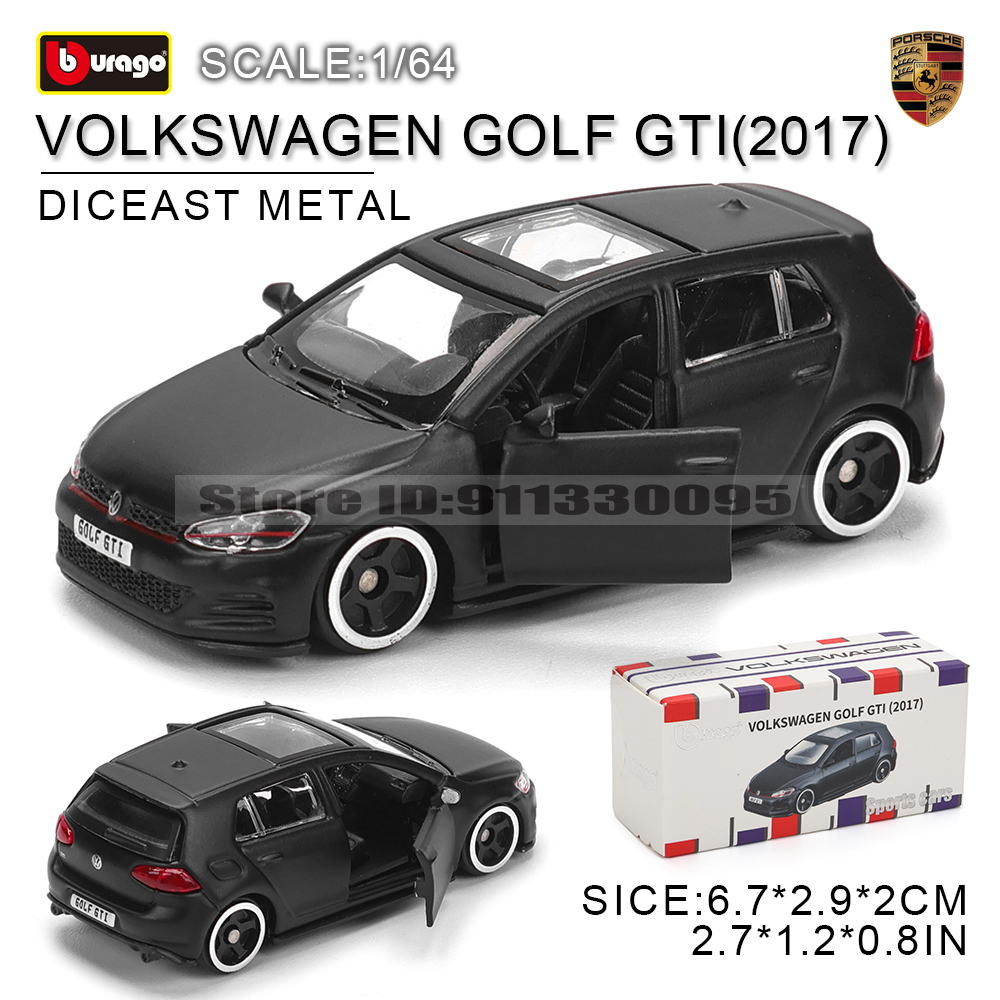 Bburago 1:64 golf Porsche 911 Shelby Raventon Mustang Lamborghini Collection Series Auto Spuitgieten Model kinderen Gift Speelgoed