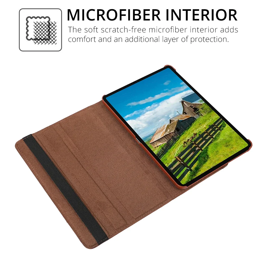 360 Degree Rotating Case For Xiaomi RedMi Pad SE 11 10.6"2023 Stand Holder Cover Xiaomi pad 5 11 Pro Mi6 PU Leather Tablet Cases