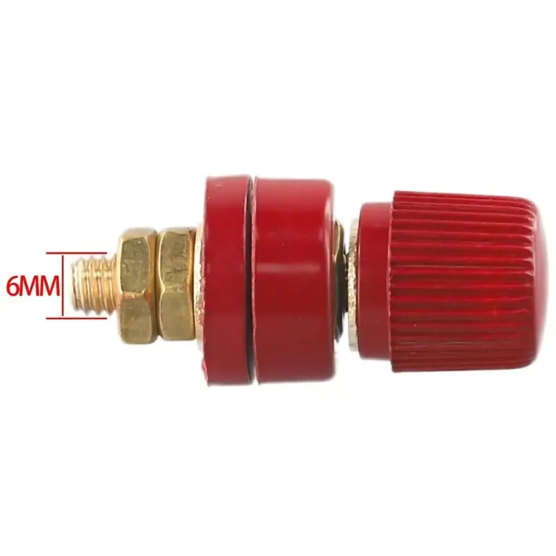 2 Stücke Schwarz/rot Neue 6mm Messing Stud Premium Fernbedienung Batterie Power Junction Post Connector Terminal Kit Automotive Anschlüsse