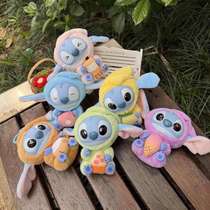 Плюшевый брелок Disney Stitch, аниме, Лило и Стич, сумка, украшение, серия Foodie, мягкие игрушки, плюшевые куклы, игрушки, подарки на день рождения для девочек