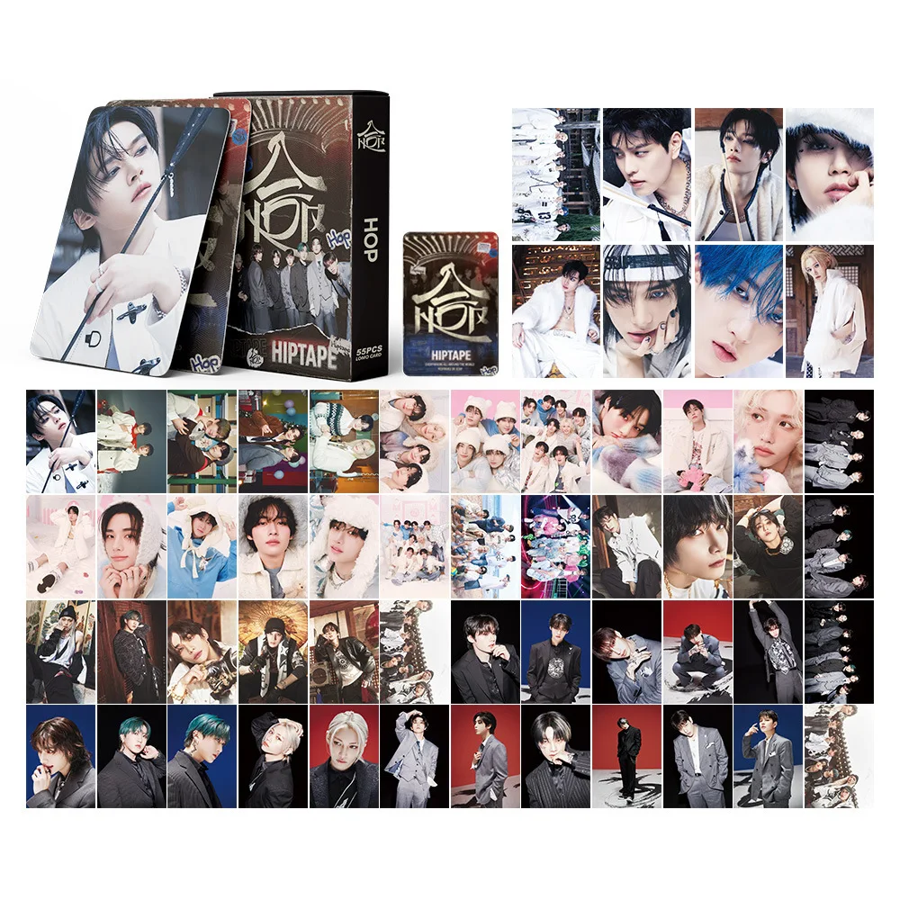 Conjunto colecionável de 55 peças Stray Kids – Álbum de cartões postais e cartões fotográficos para fãs de K-pop