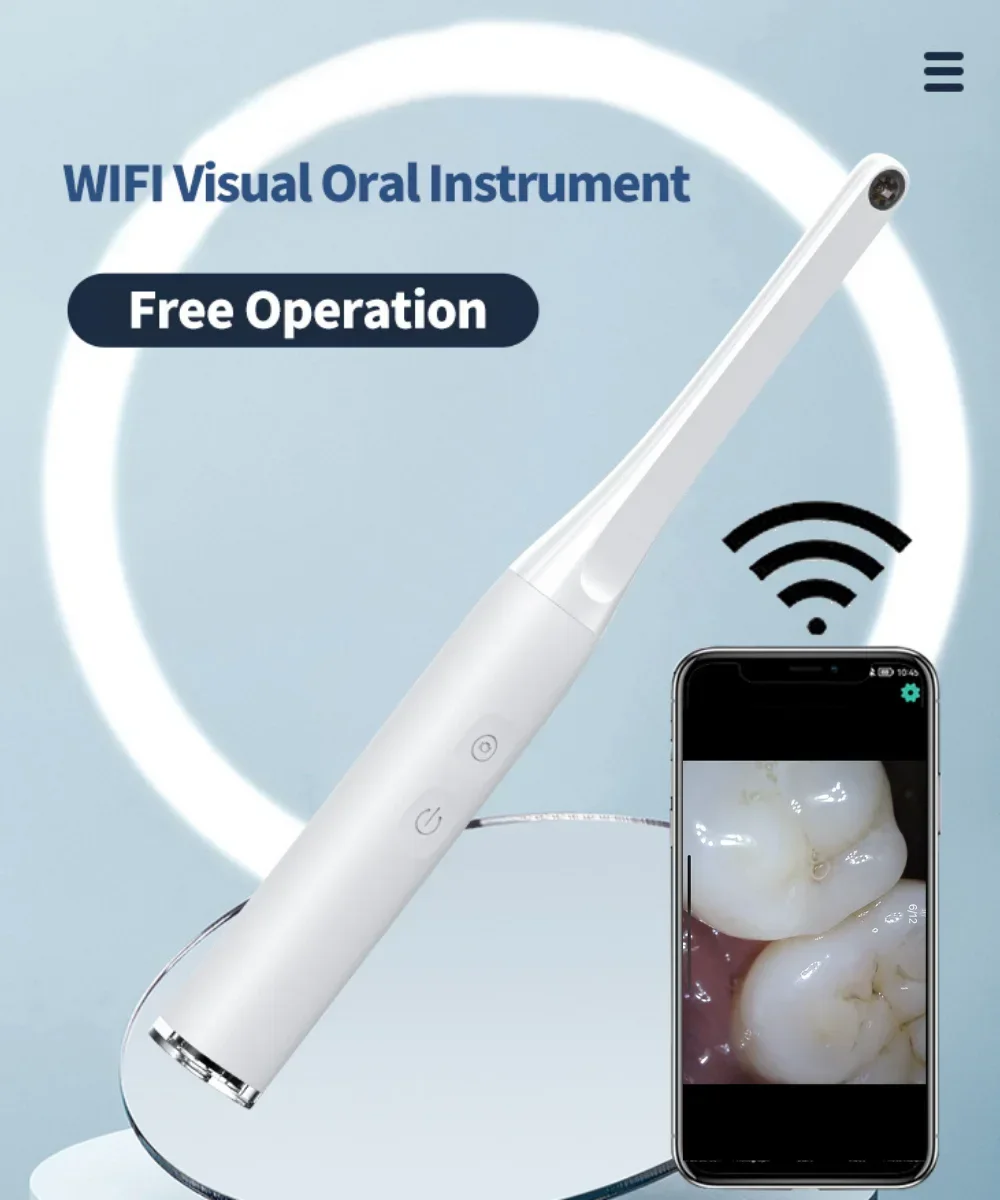 Wireless Wifi Visual Endoscopy Video Inspection Camera with 720P HD 6 LED Lights for Android and iOS Home Care System