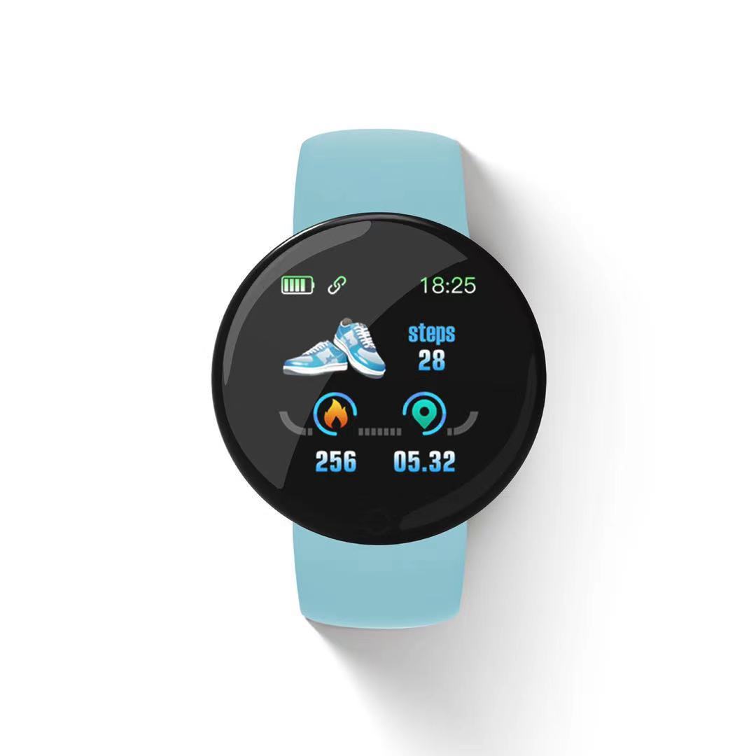 Relógio igente D8s aron com pulseira, contador de passos, monitor de frequência cardíaca, movimento de quartzo, ener...