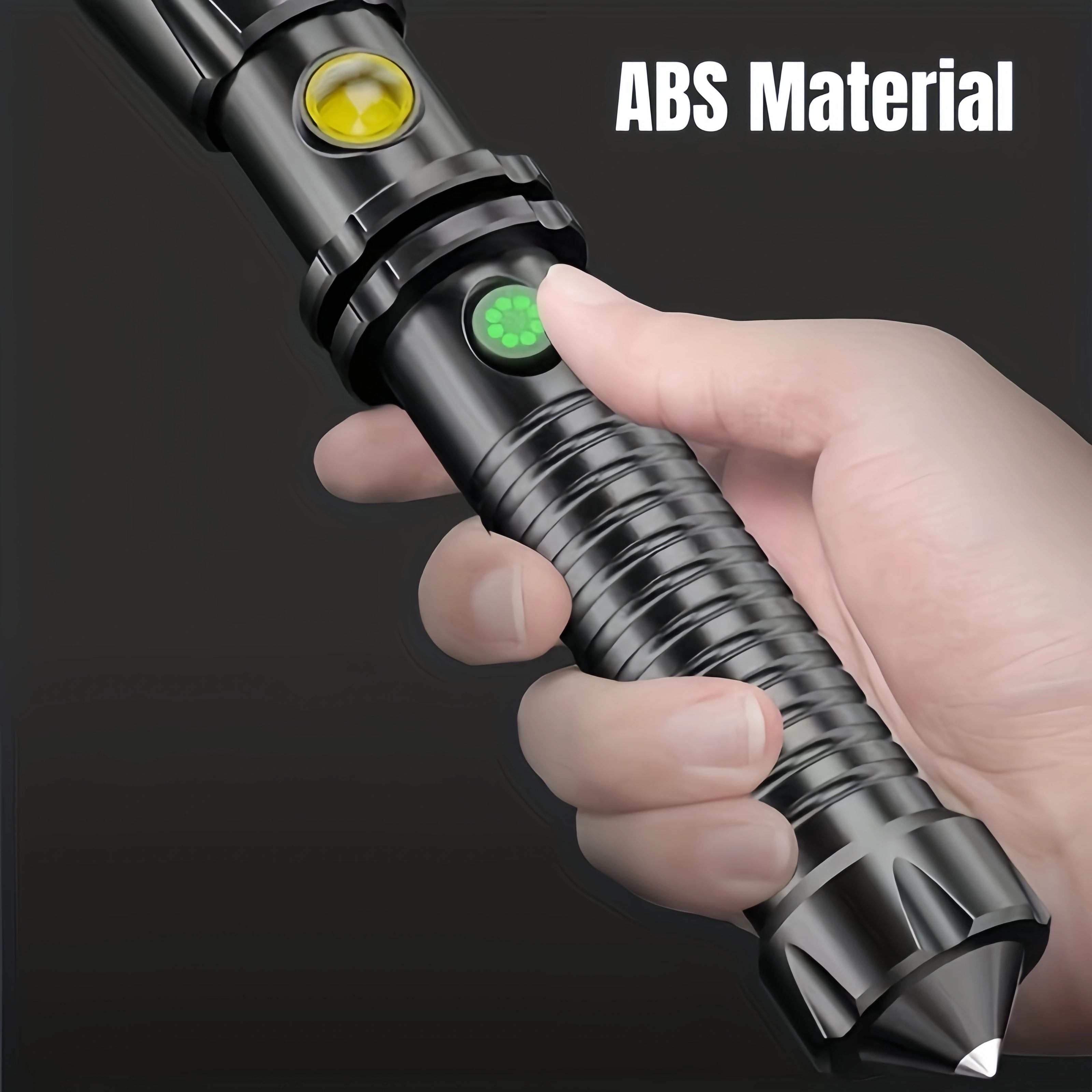 Strong light mace stick ball stick fire safety emergency multi-functional waterproof rechargeable bright flashlight wholesale