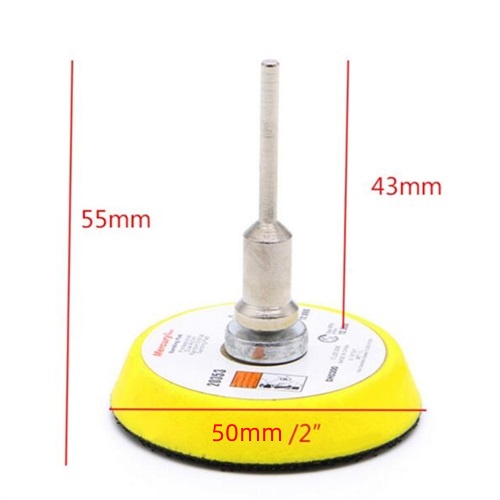 แผ่นขัดทรายขนาด50มม. 3มม. แผ่นขัดกระดาษทรายแผ่นรองหลังพอดีกับก้านเครื่องบดไฟฟ้า12000รอบต่อนาที