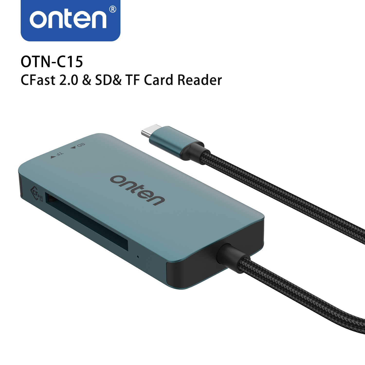 ONTEN Original OTN-C15 tipo C a CFast 2,0 lector de tarjetas SD TF