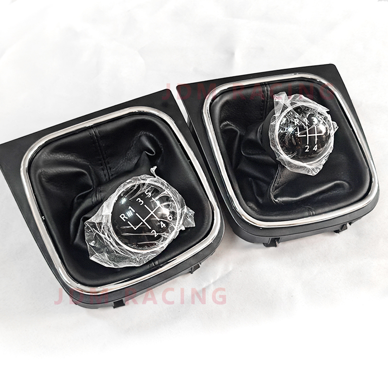 フォルクスワーゲンVWゴルフ5 v 6 vi mk5 mk6ジェッタ2005-2014用レザーブーツ付きスピードギアシフトノブ,カラーケース