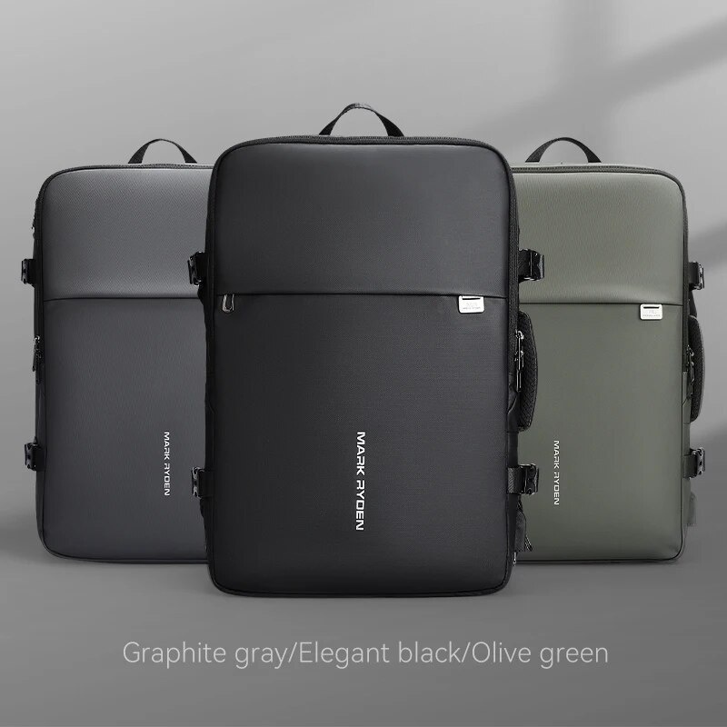 MARK RYDEN-Mochila de Viagem Grande para Homens, Multi-Funcional, Expansível, Aprovada por Companhia Aérea, 17.3 Polegada, Ykk Zipper, 39L