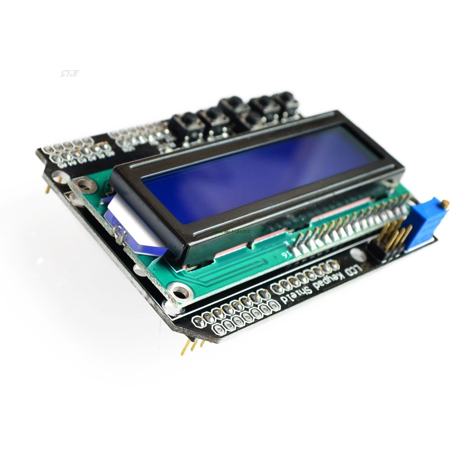 LCD Tastatur Schild LCD1602 LCD 1602 Modul Display ATMEGA328 ATMEGA2560 Für UNO blauen bildschirm