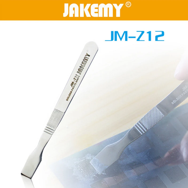 JM-Z12 Memory Metal Tin Scraping Knife Pry Opening Spudger Solder Paste Mixing Knife Mobile Phone Tablet PC Repair Tools