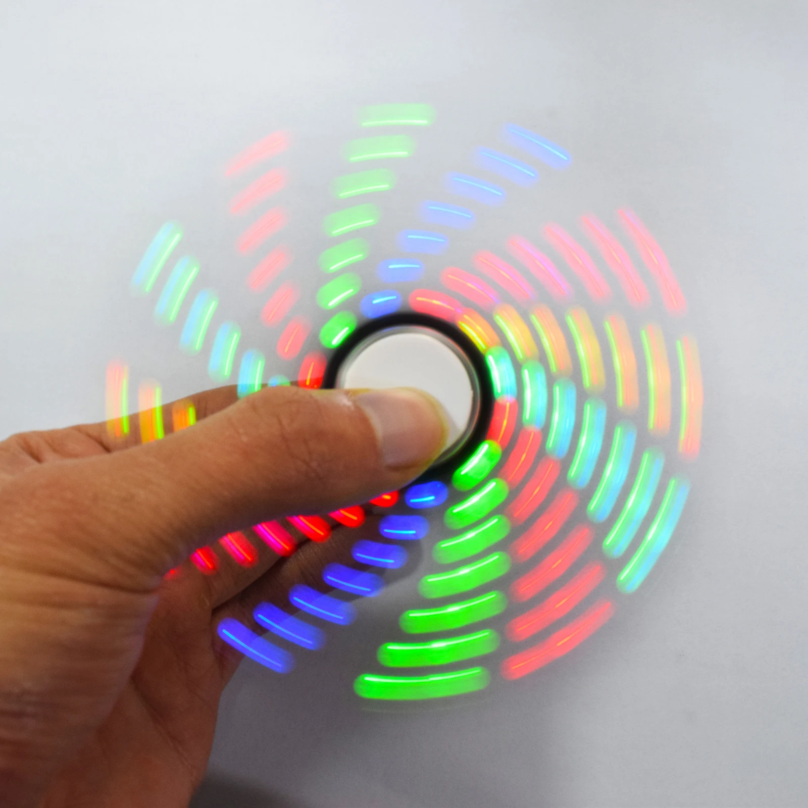 DIY Full Color LED High-Speed Rotating Boomerang Bearing Hand Finger Spinner Creative POV Soldering SMT Training Kit