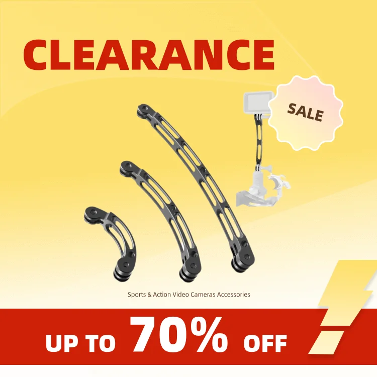 Clearance_Extensión de brazo de casco de aluminio, poste curvo, palo de Selfie, adaptador de trípode para GoPro13 12 DJI Action 5pro Insta360 X4 Pocke