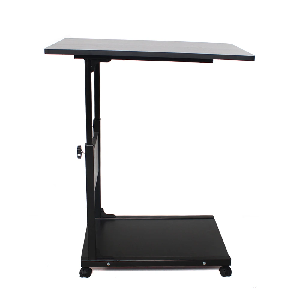 Tavolo portatile portatile nero per Laptop tavolino regolabile in altezza tavolino da caffè pigro supporto per Computer
