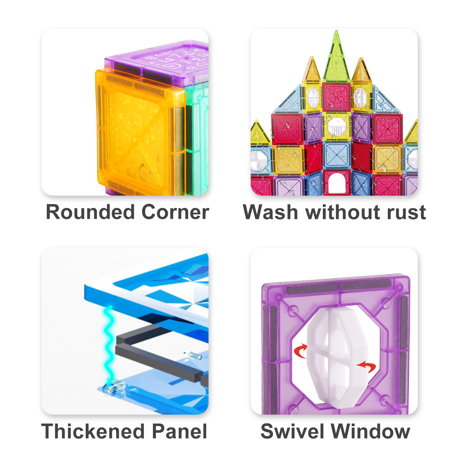 3歳から8歳までの男の子と女の子に適した,創造性と脳の発達を刺激するための創造的なおもちゃ,2パーツ