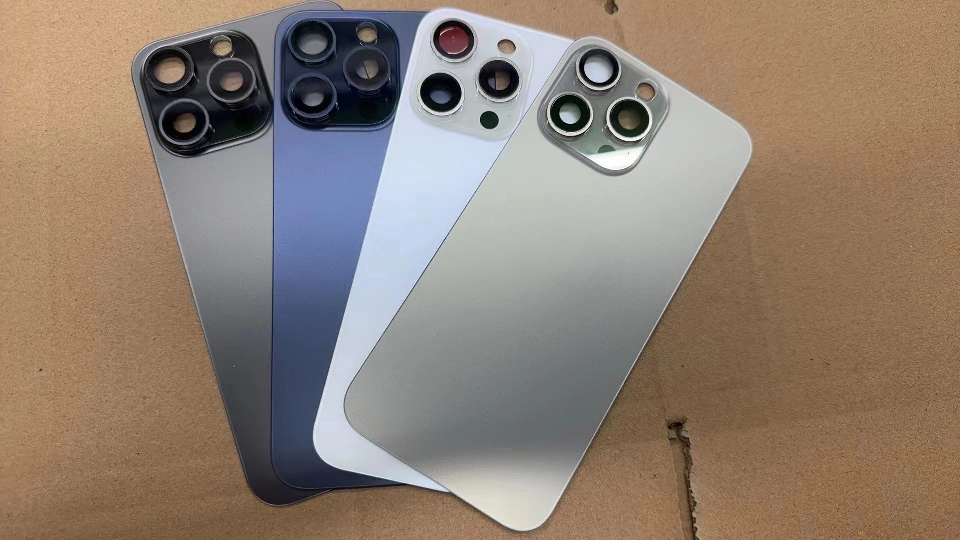 Cubierta trasera de cristal con lente de cámara, placa de hierro, anillo magnético para iPhone 15 pro max, batería, reemplazo de reparación de carcasa de puerta trasera