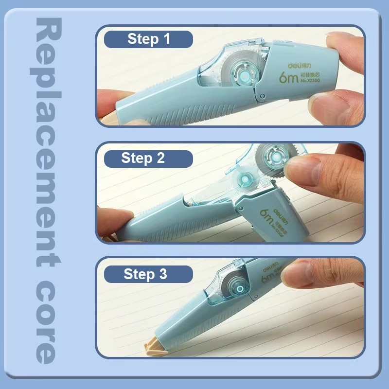 Correction Tape 6m*5mm Large-capacity Correct Pen Diary Scrapbooking Student School Office Supplies Roller Correction Tape