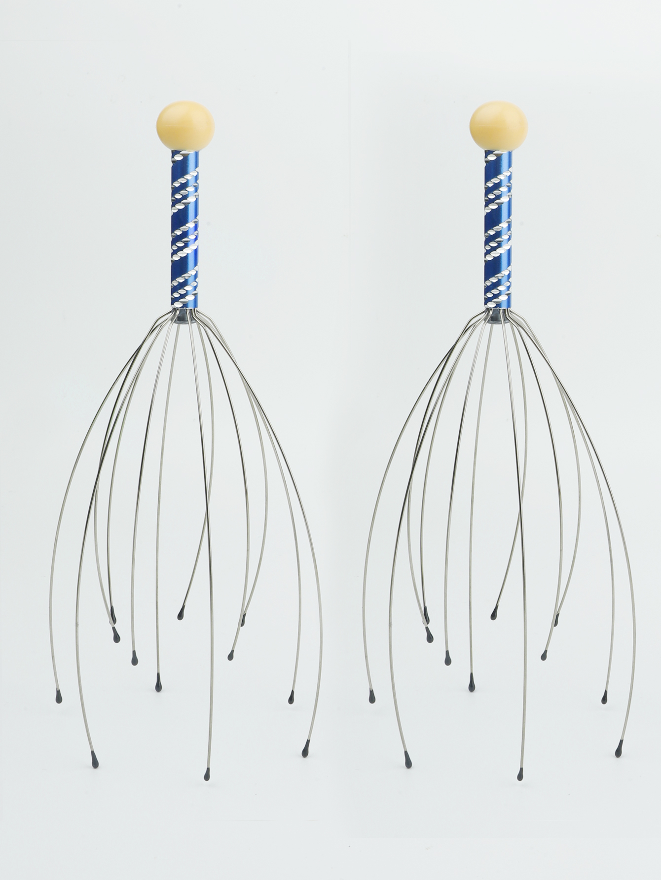 Masajeador de cabeza 1/2sopus, garra para masaje del cuero cabelludo, Extractor de alma, alivia la tensión, relajación muscular, alivio de la cansancio, herramientas de cuidado