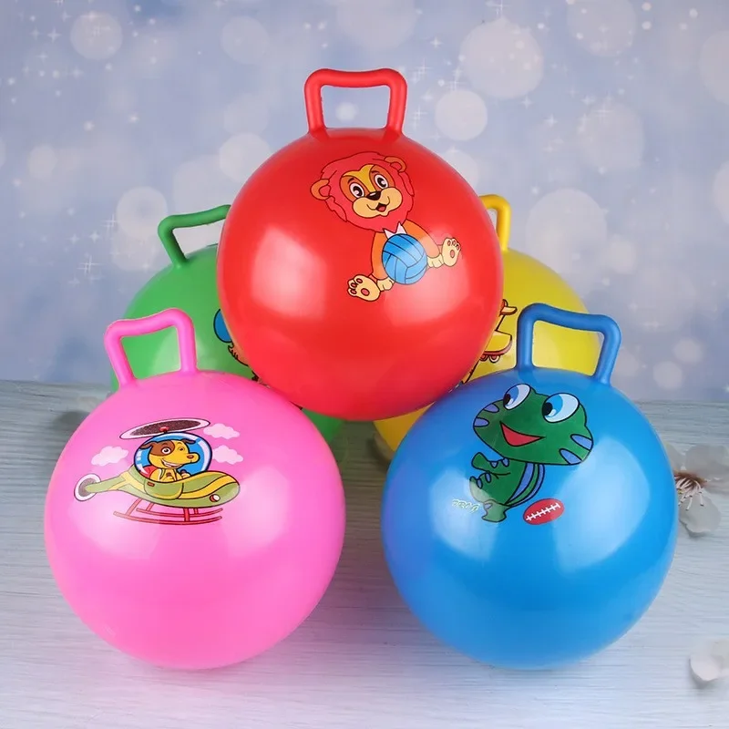 Kids Bouncyhopper Bounce Ballsjumping Hopping Toys Hop Handles Inflatable Handle Horse Bouncing Toy Fun Stress Relief Gift