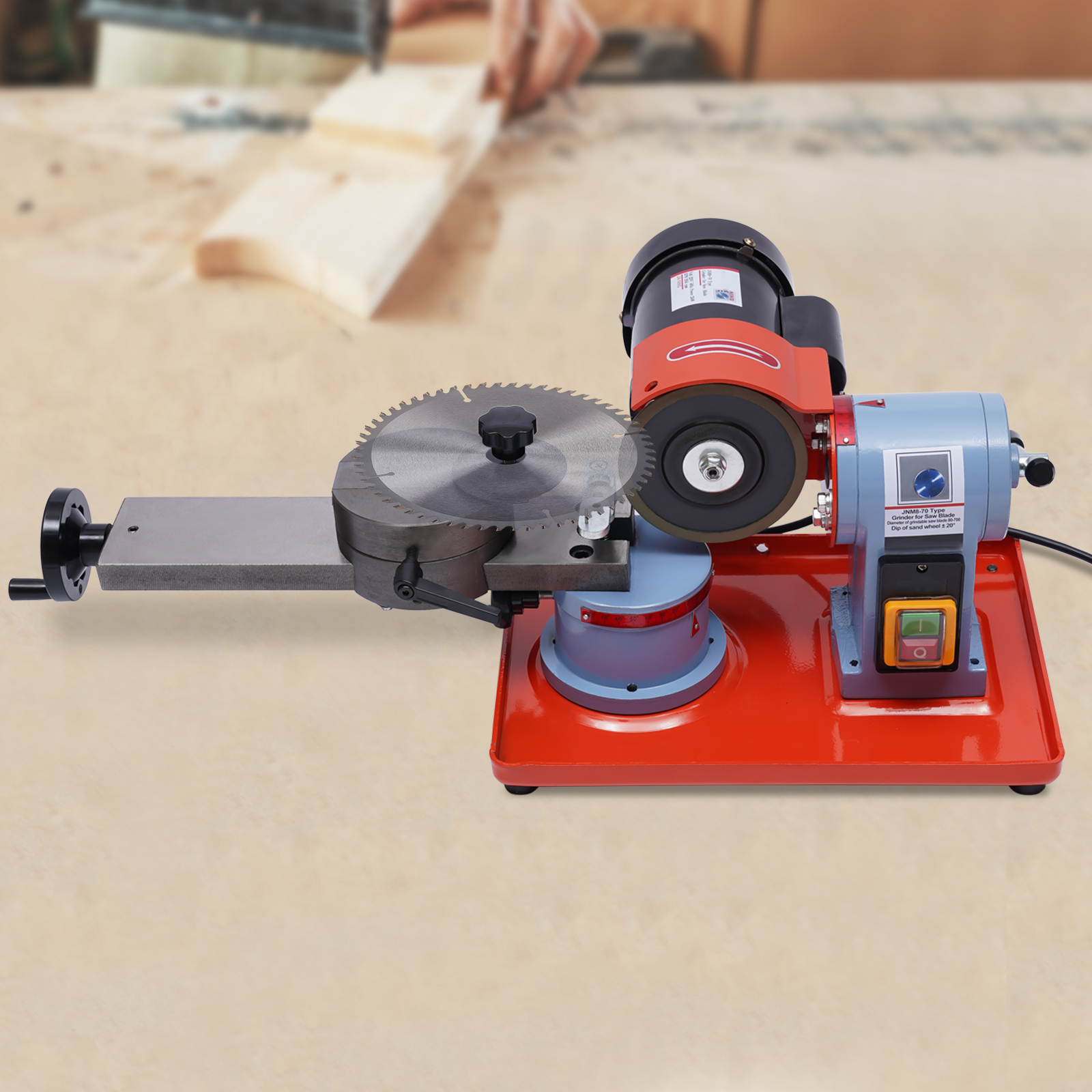 Affûteuse de lame de scie circulaire 250W, 80-700mm, rectifieuse de lame de scie, vitesse réglable