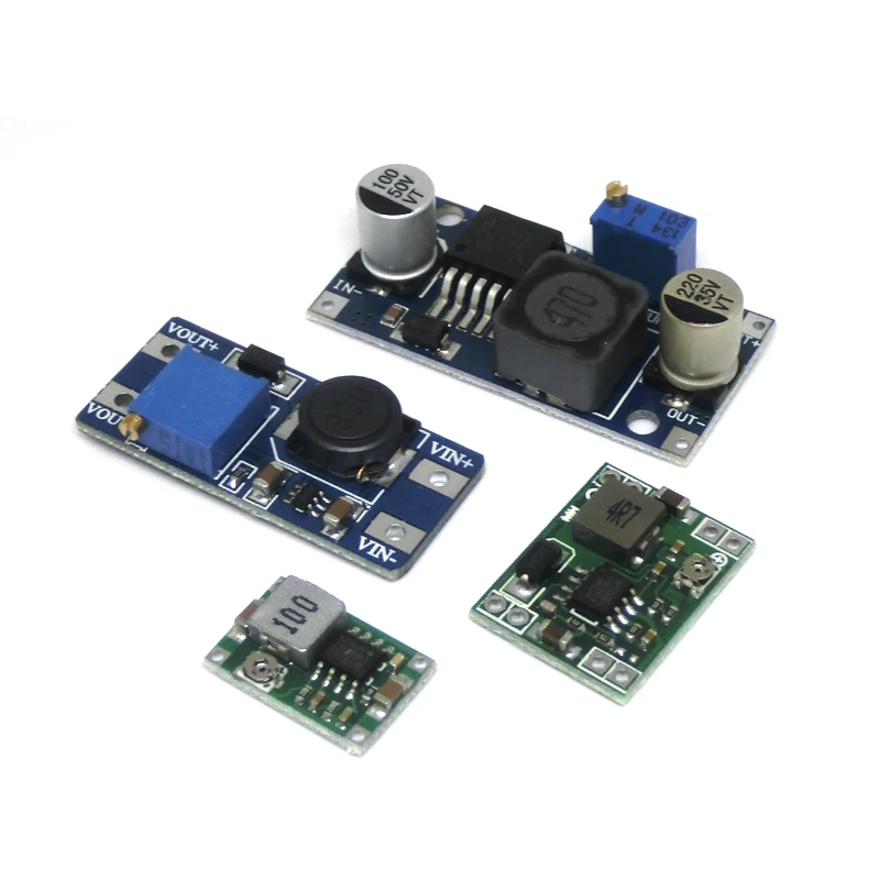 Módulo convertidor reductor DC-DC LM2596S regulador de potencia ajustable transformador elevador mt3608 mini360 mp1584en