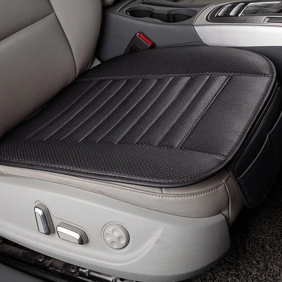 Universal รถหนังที่นั่งครอบคลุมภายในรถยนต์ที่นั่ง Mats Auto Seat-Cover Cushion Protector เก้าอี้ Pads อุปกรณ์เสริม