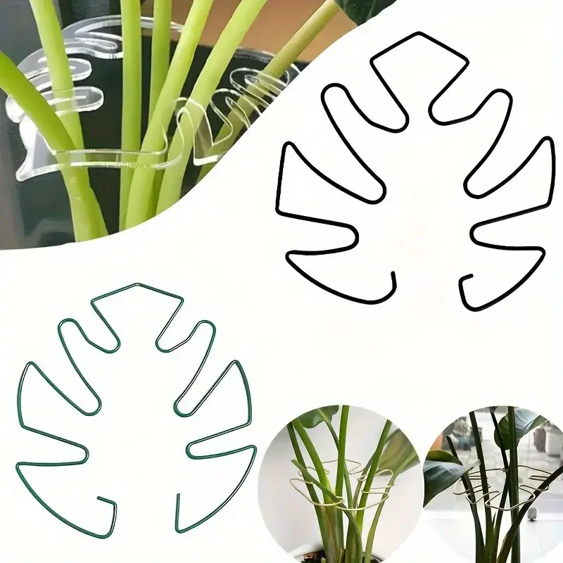1 pezzo grande supporto per piante sospese, ganci in ferro, adatto per la decorazione di vasi da fiori, uso interno ed esterno