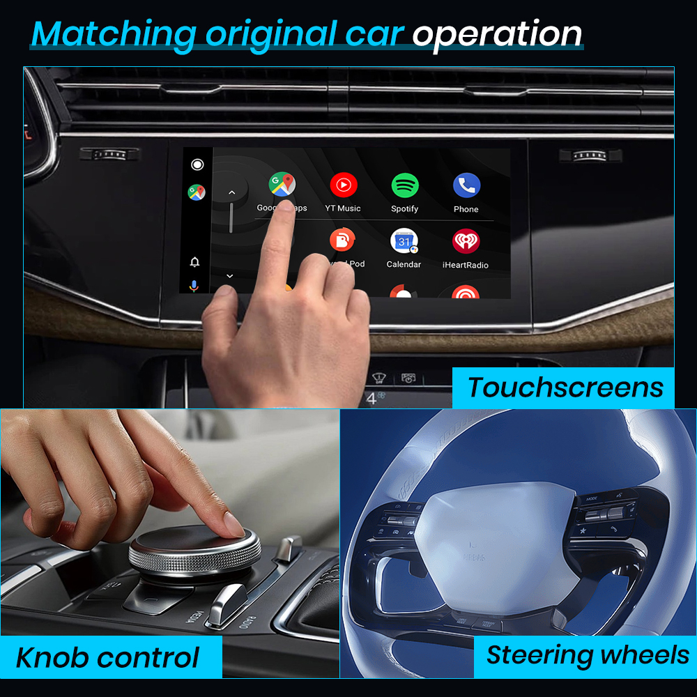 2025 MMB Mini Wireless Android Auto Adapter Auto Ai Box Waze&Spotify For Volkswagen Audi Ford Mazda Toyota WiFi 5G Auto-Connect