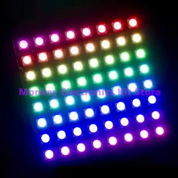1 pz 8x8 WS2812 LED 5050 RGB 64 bit modulo matrice LED