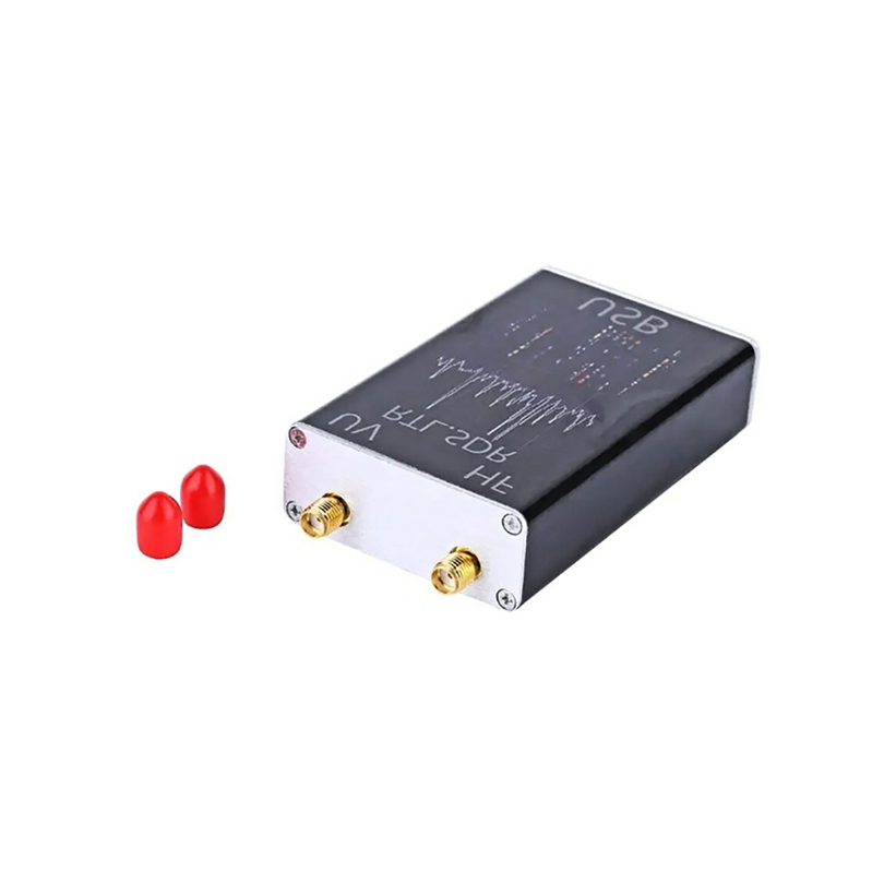 100khz-1.7ghz software de banda completa rádio usb rtl2832u + r820t u/v antena hf fm am RTL-SDR rx ipex antena mini usb vhf