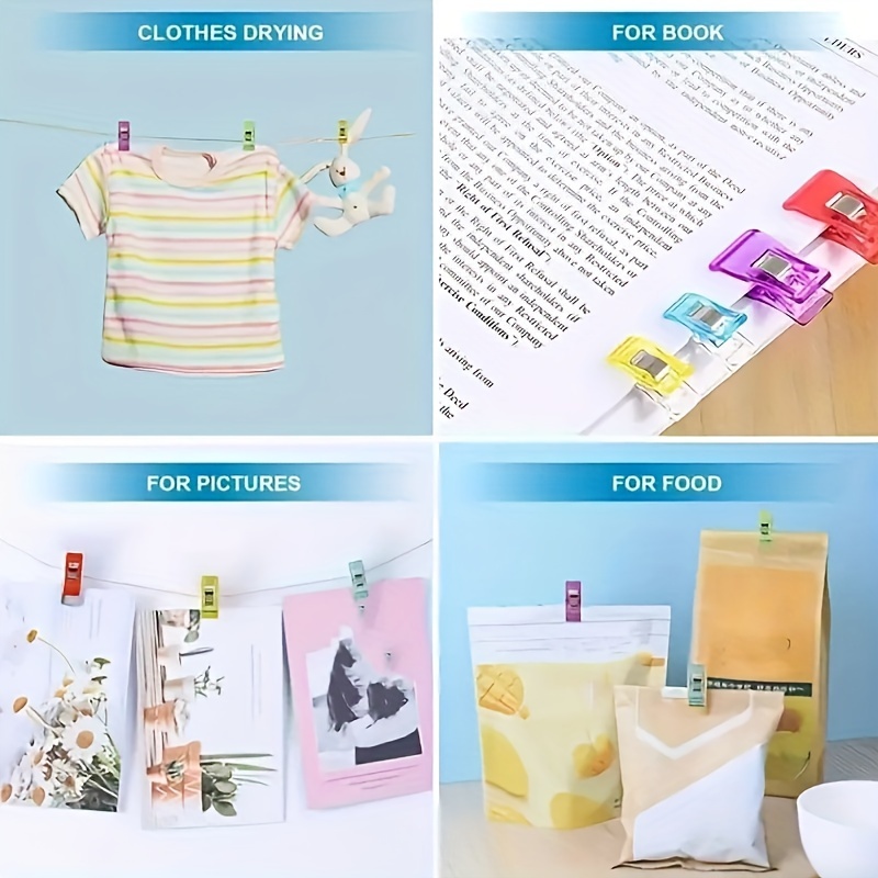 10/30/50/100PCS Sewing Clips Colorful Clips Multipurpose Plastic Craft Crocheting Knitting Safety Clothing Clips for Fabric