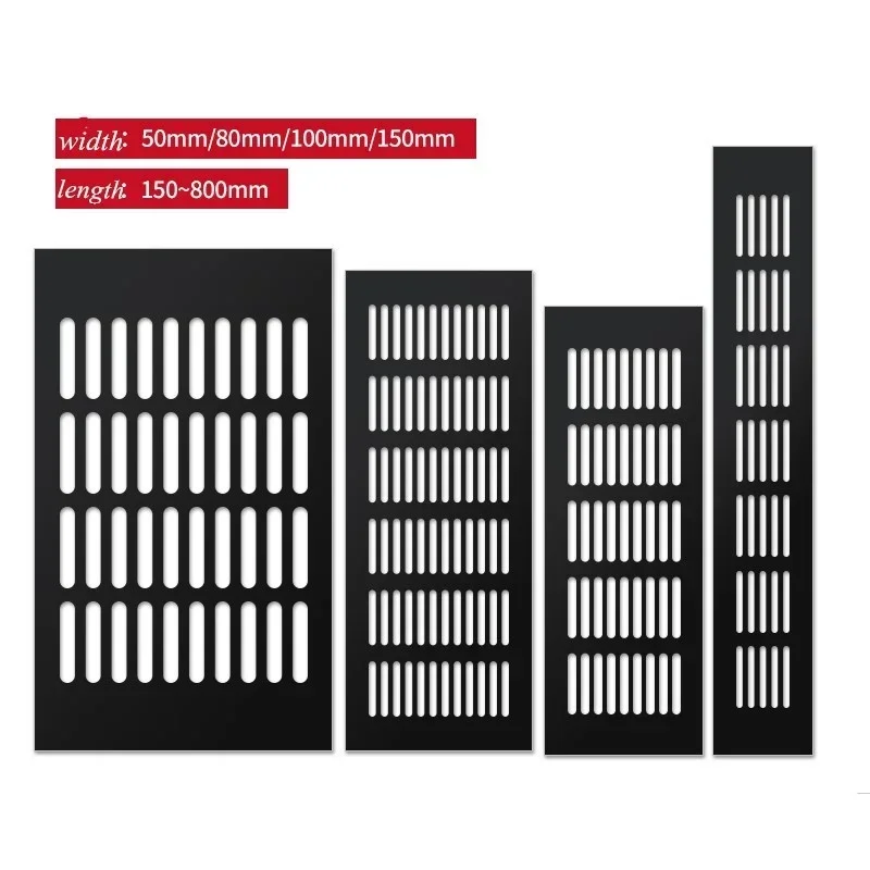 Решетка Вентиляционная перфорированная из алюминиевого сплава для вентиляционного отверстия, 1 шт.