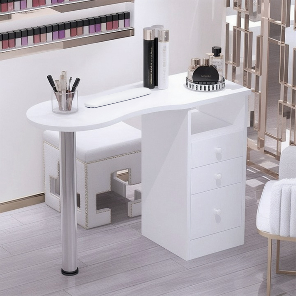 【Sheonly】3 Drawers Manicure Table for Beauty Salon and Home