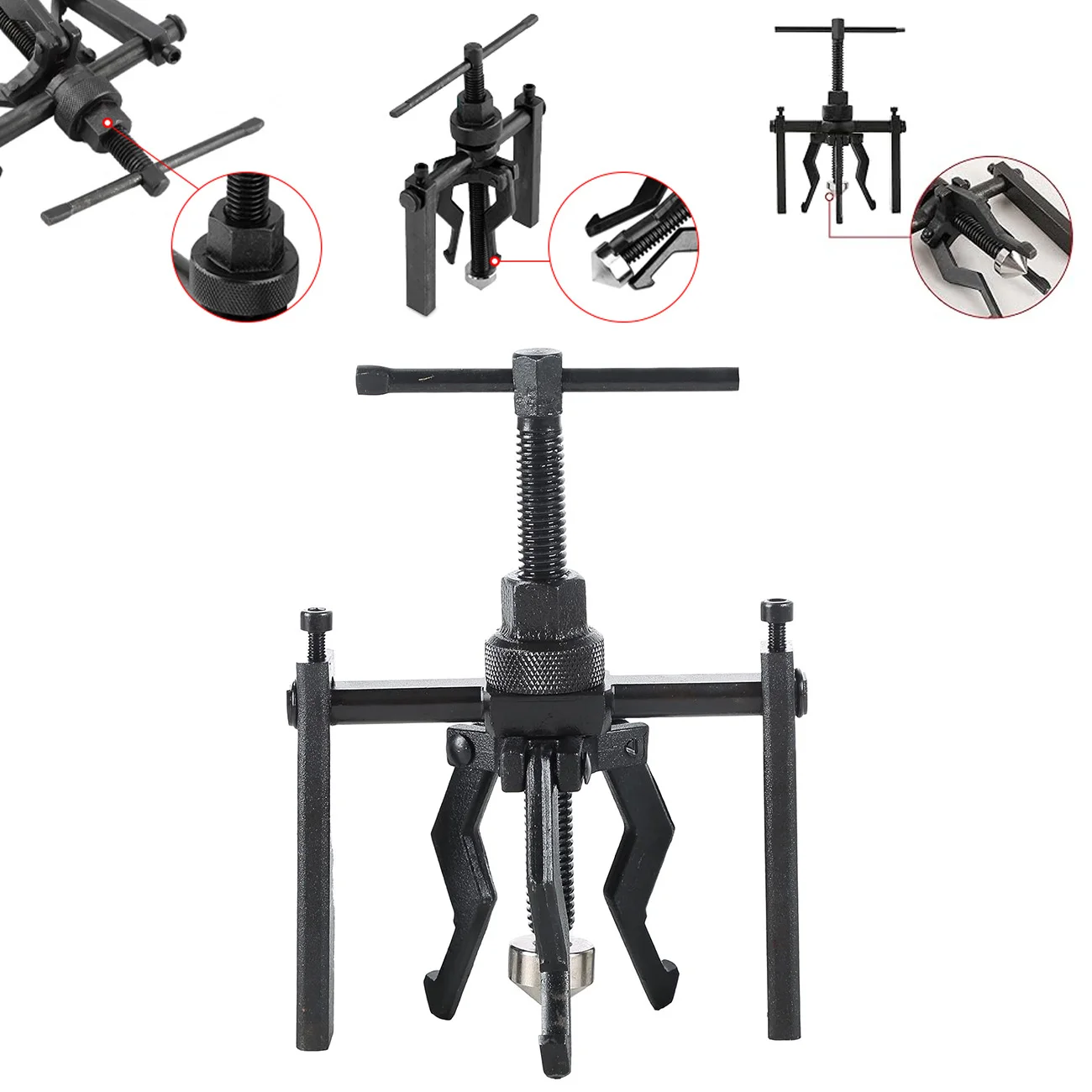รถแบริ่ง PULLER Disassembly 3 Jaws PULLER รถซ่อม Disassembly เครื่องมือประหยัดแรงงานแยกแบริ่ง Remover เครื่องมือ