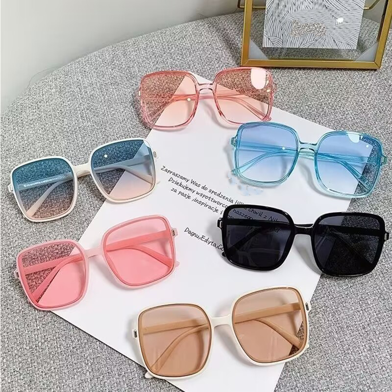 Mistério moda óculos de sol para mulheres marca designer vintage modelo aleatório na moda óculos gradiente festa tons uv400