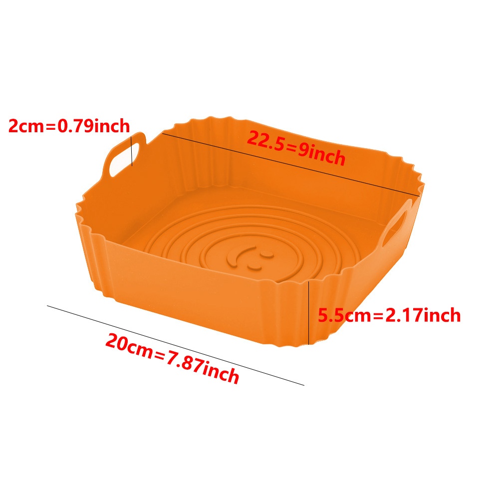 Airfryer Pan Liner อุปกรณ์เสริมซิลิโคน Air Fryers เตาอบถาดอบพิซซ่าไก่ Airfryer Non-stick แม่พิมพ์ซิลิโคน