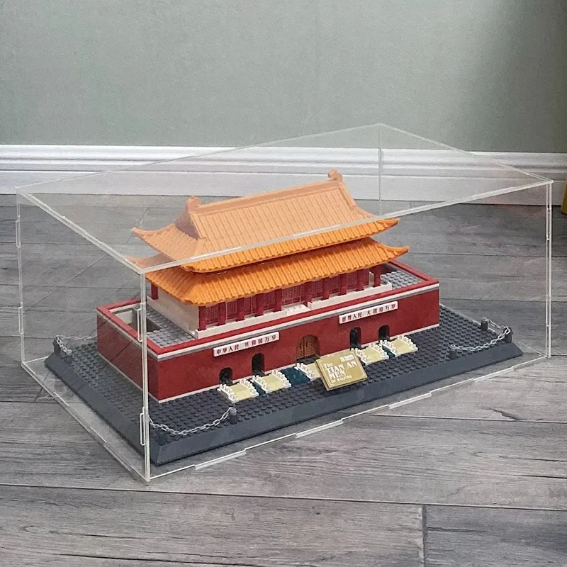 Assemble Acrylic Display Case Clear Display Box For Collection Figures Dustproof Storage Box Organizer For Car,Toy,Doll Cabinets