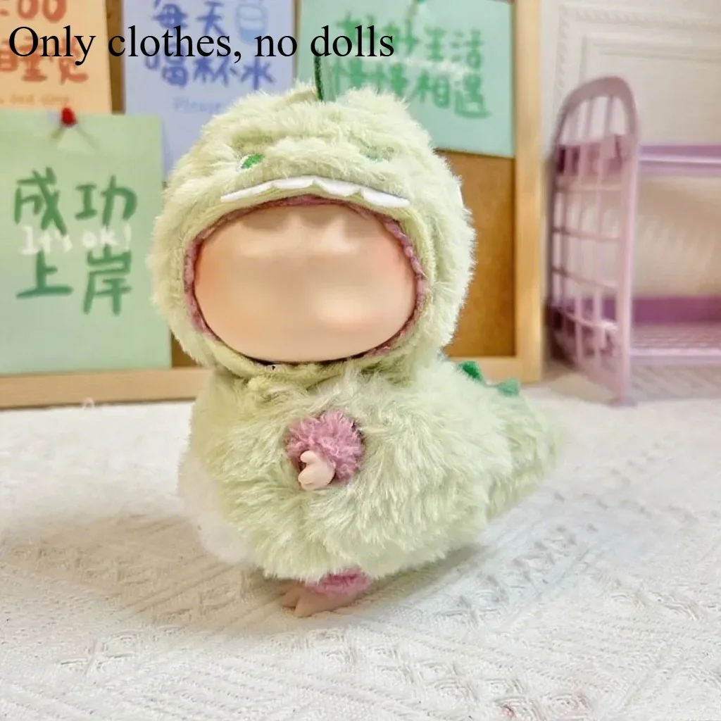 かわいいサメカバーオールミニ人形 17 センチメートルかわいいぬいぐるみ人形の服衣装ラブブ ldol 人形服アクセサリー