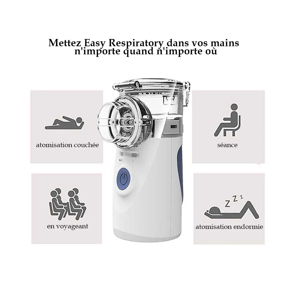 Soins de santé Mini nébuliseur d'inhalation portable portable silencieux ultrasons micro-maille inalador nébulizador enfants et adultes Automizer