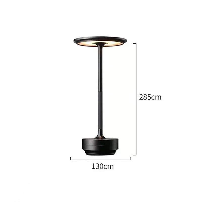 Wiederaufladbare LED-Schreibtischlampe, Touch-Dimmung, USB, tragbar, aufladbar, für Café, Bar, Vintage-Dekoration, Atmosphäre, Nachtlicht