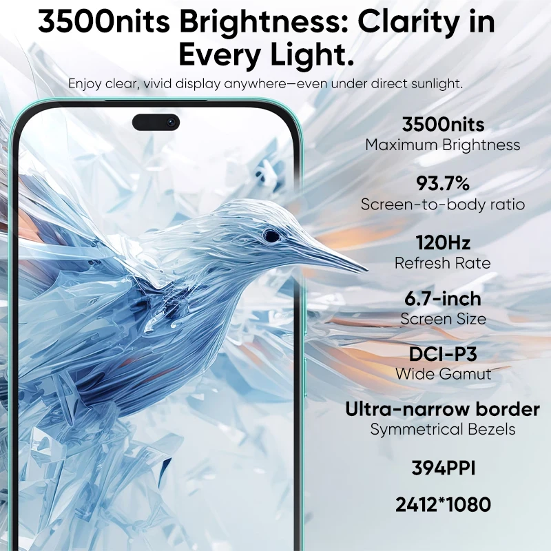 2025 HONOR 400 Lite Global Verson 5G Smartphone Mediatek Dimensity 7025 Ultra 6.7'' 120Hz AMOLED Display 108MP Camera 5230mAh