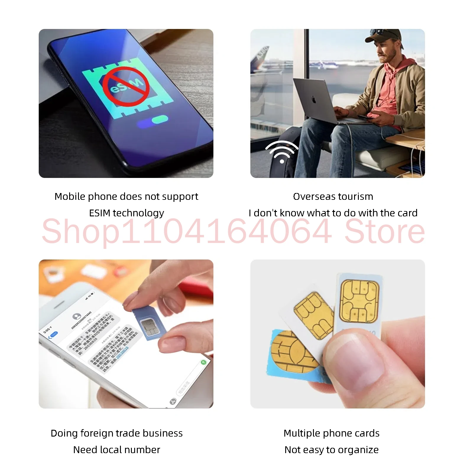 9eSIM Card V2 Writing Card ESIM to SIM Physical Card Advanced Version 1.6m Large Capacity