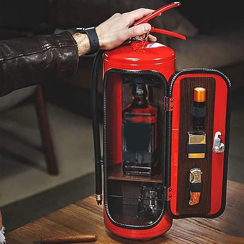 Feuerlöscher Form Wein kiste Ornamente Minibar Weins chrank Handwerk Dekoration Neuheit Champagner Schnaps Aufbewahrung sbox