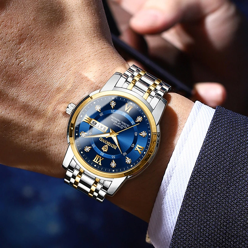 2024 Nieuwe Mannen Horloge Business Man Luxe Horloge Automatische Horloges Heren Lichtgevende Waterdichte Mode Quartz Horloges Montre Homme