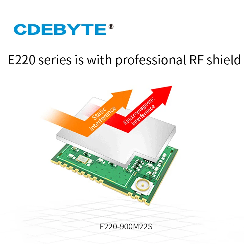 LLCC68 LoRa Wireless-Modul 868 MHz 915 MHz 22 dBm 6 km Long Range PA+LNA CDEBYTE E220-900M22S HF-Empfängersender