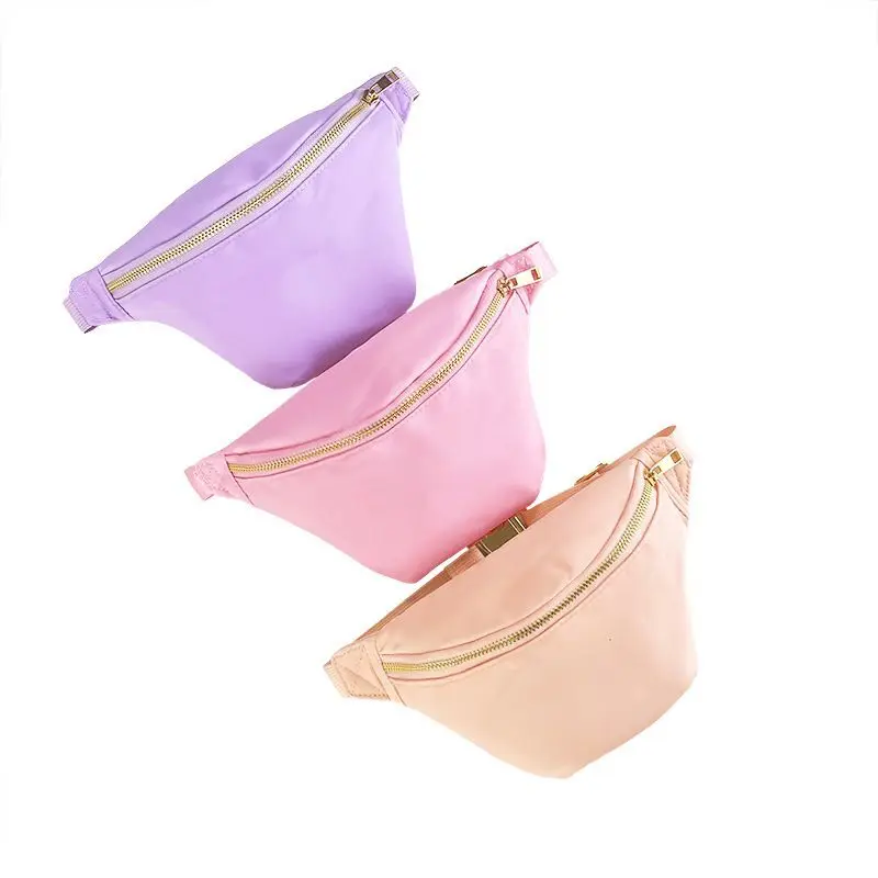Funktionale Fanny Pack Half Moon Taille Taschen Wasserdichte Oxford Tuch Lauf Gürtel Tasche Mode Frauen Brust Packs