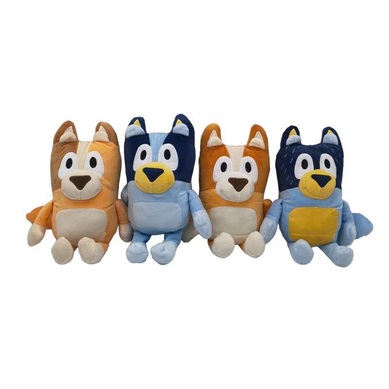 28/40 センチメートル Bluey ファミリーぬいぐるみかわいいシミュレーションペット犬パトロールビンゴ姉妹河合ぬいぐるみ子供のおもちゃ人形クリスマス誕生日ギフト